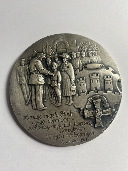Medal kolekcjonerski okolicznosciowy J. Piłsudski Płock