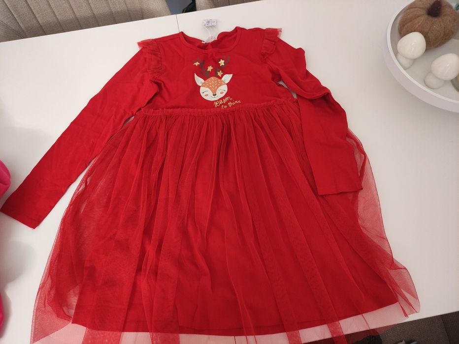 Ciuszki ubrania Święta dziewczynka paka 134 / 140