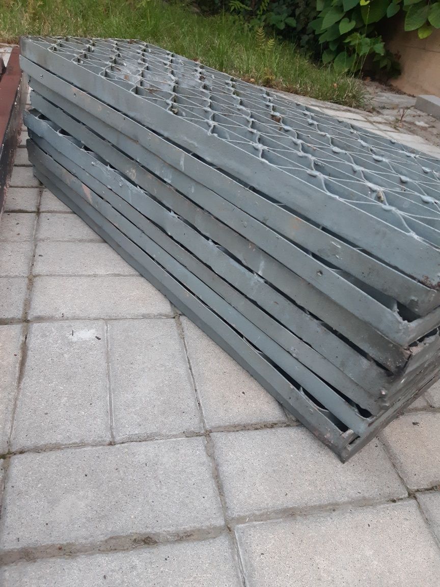 Schody ażurowe ocynkowane 9 stopniowe zewnętrzne .Schody na ogród