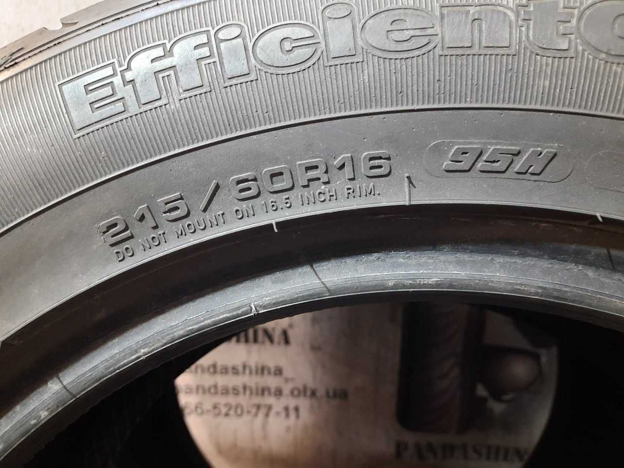 Шини 6-6,5мм 215/60 R16 GOODYEAR EfficientGrip б/в літо склад