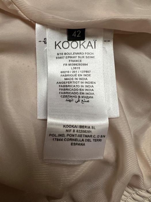 KOOKAI Damska Skórzana Kurtka Bomberka Ciepła Wygodna Biała Rozmiar 42