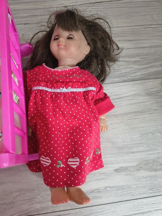 Lalki Bobas 3 szt + Kołyska + akcesoria