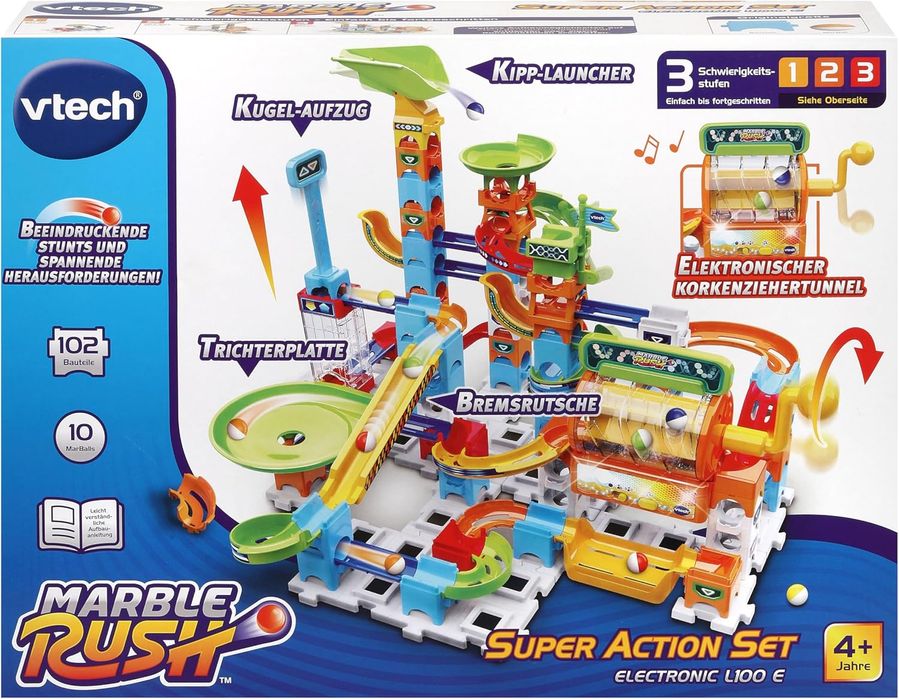 VTech Marble Rush interaktywna kolejka ze światłem i dźwiękiem