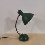 Pequeno candeeiro verde de secretária - Industrial, Vintage