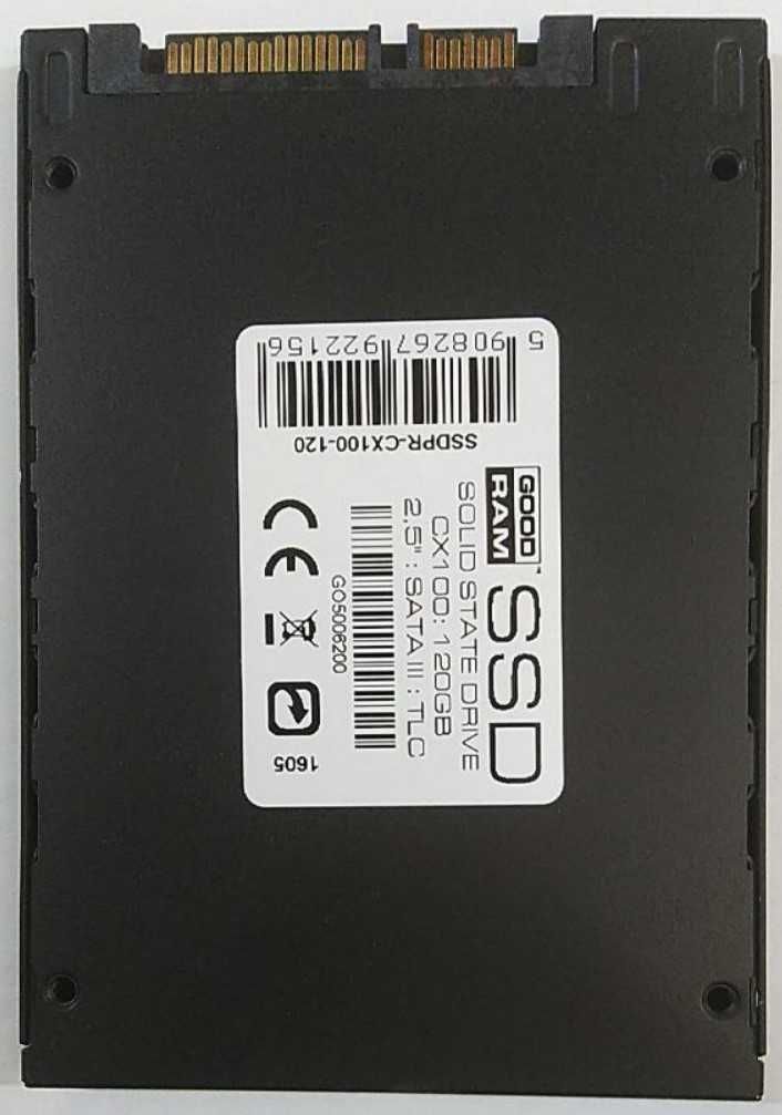 SSD 120GB SATA GoodRAM CX100 під перепрошивку, ремонт, на деталі