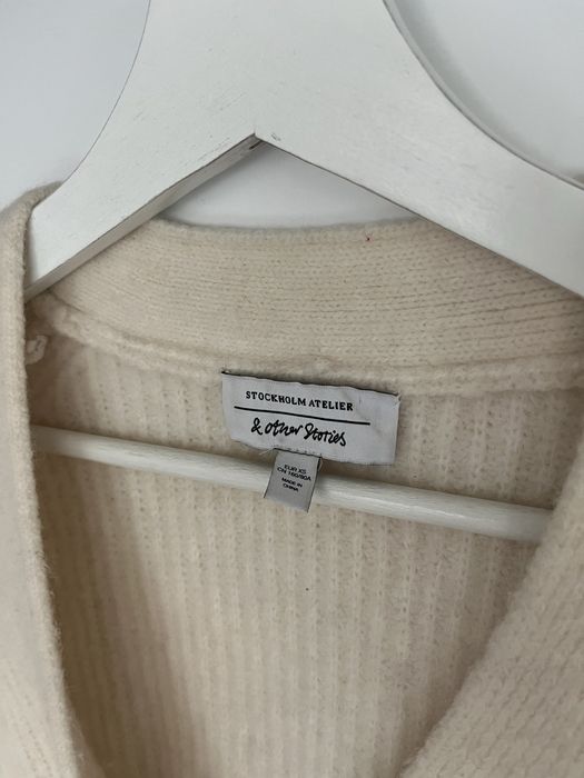 &other stories kardigan alpaka wełna