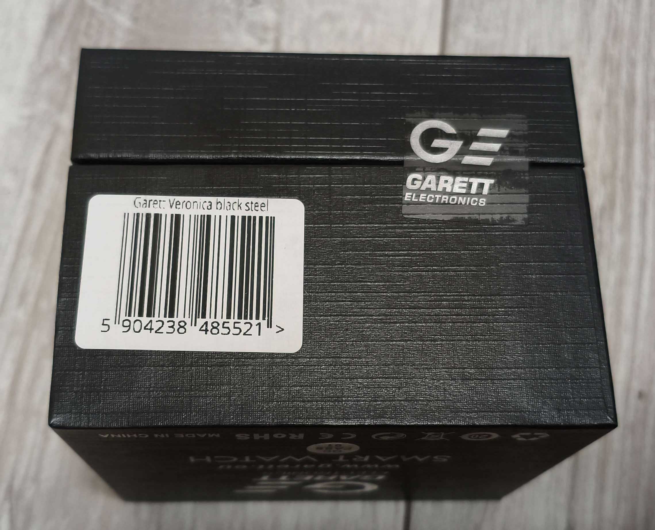 Smartwatch Zegarek Garett Veronica czarny stalowy NOWY