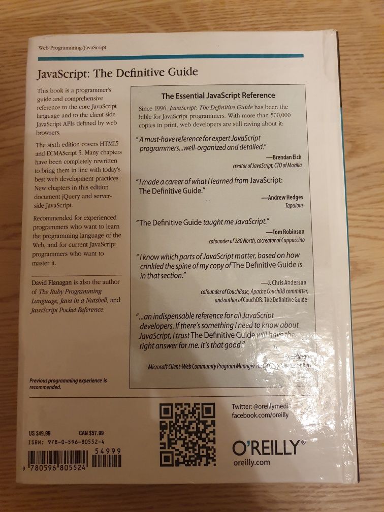 JavaScript: The Definitive Guide, 6th Edition David Flanagan (Flenagan