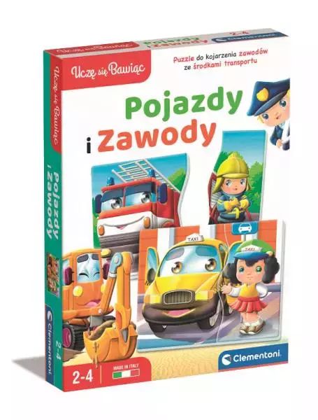 Pojazdy i zawody. Clementoni. Nowy Produkt