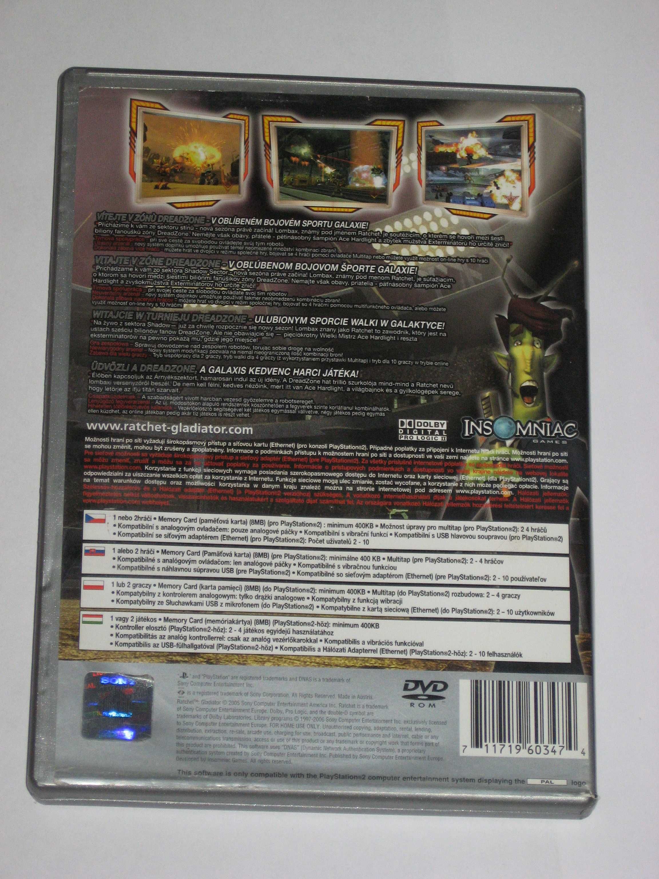 Gra Ratchet Gladiator bdb PS2 bdb! Play Station 2 ! BDB!!