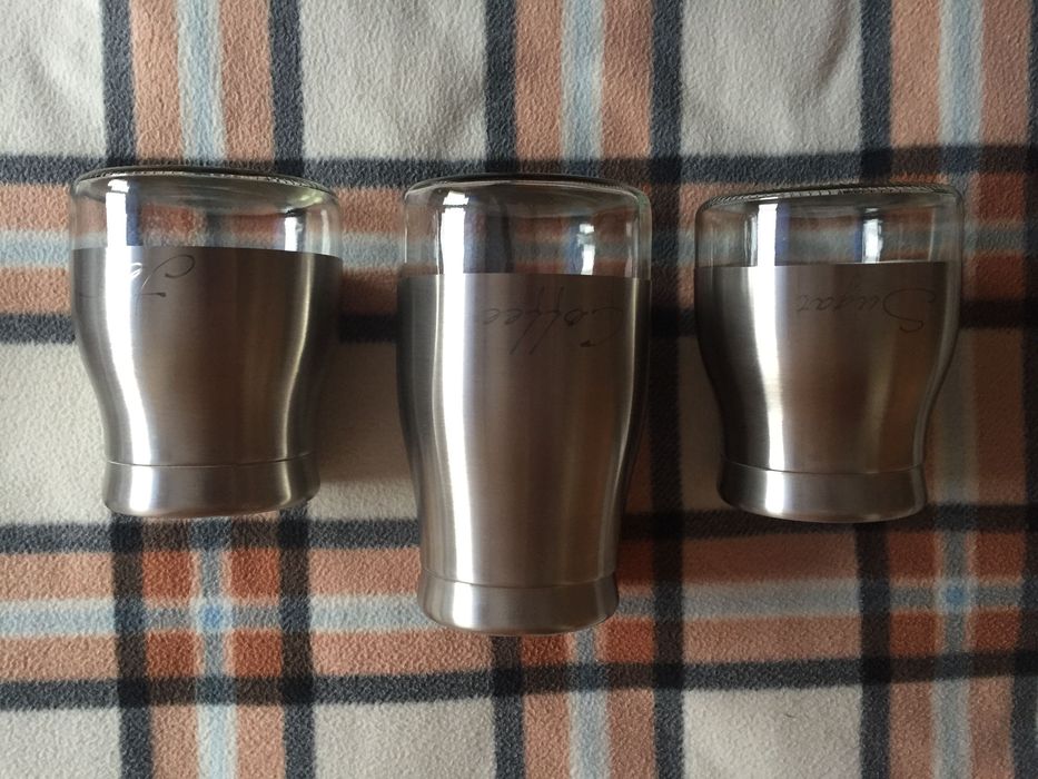 Zestaw pojemników kawa herbata cukier