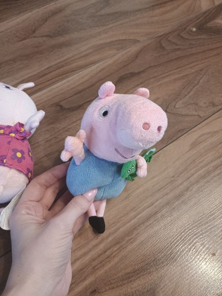 Świnka Peppa i George maskotki zabawki język angielski