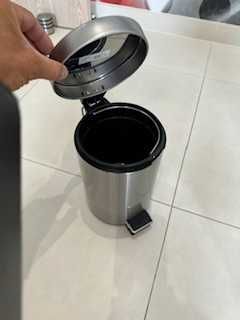 Caixote de lixo , inox, 3 l