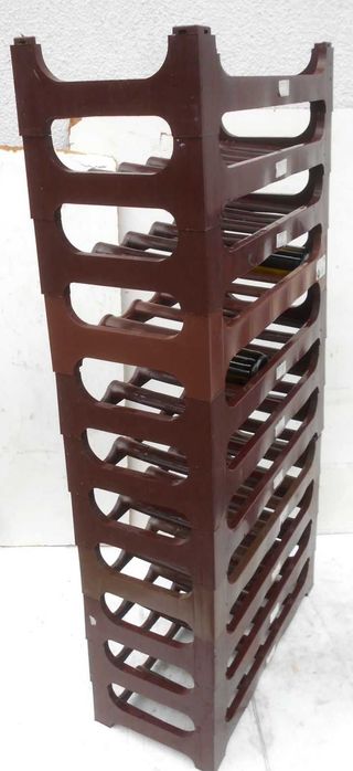 Stojak/półka modułowa na wino 11 x na 6 butelek= 66 , plastik