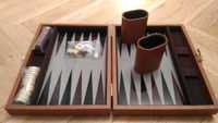 Gra Backgammon Tryktrak elegancka stylowa walizka prezent