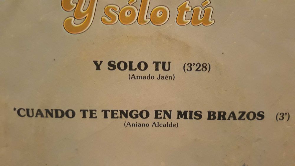 Bacchelli - Y sólo tu - single vinil - portes incluídos