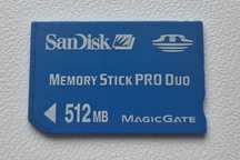 Karta pamięci SANDISK Memory stick pro duo 512gb