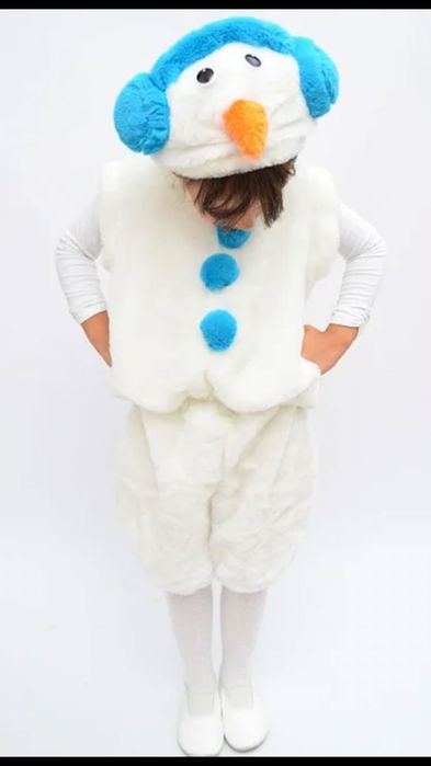 Дитячий новорічний костюм пінгвін та сніговик наложка