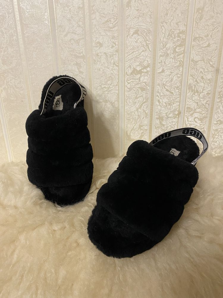 UGG Fluff Slides шлепанцы с резинкой. Оригинал