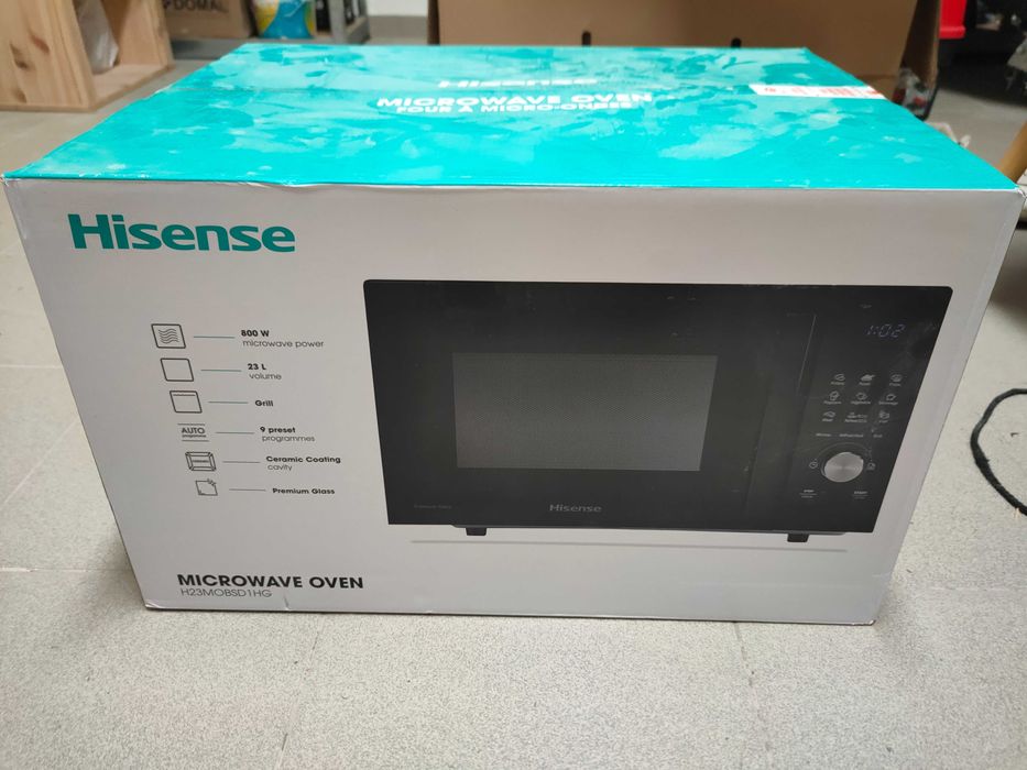 Nowa kuchenka mikrofalowa HISENSE H23MOBSD1HG 800W - okazja !