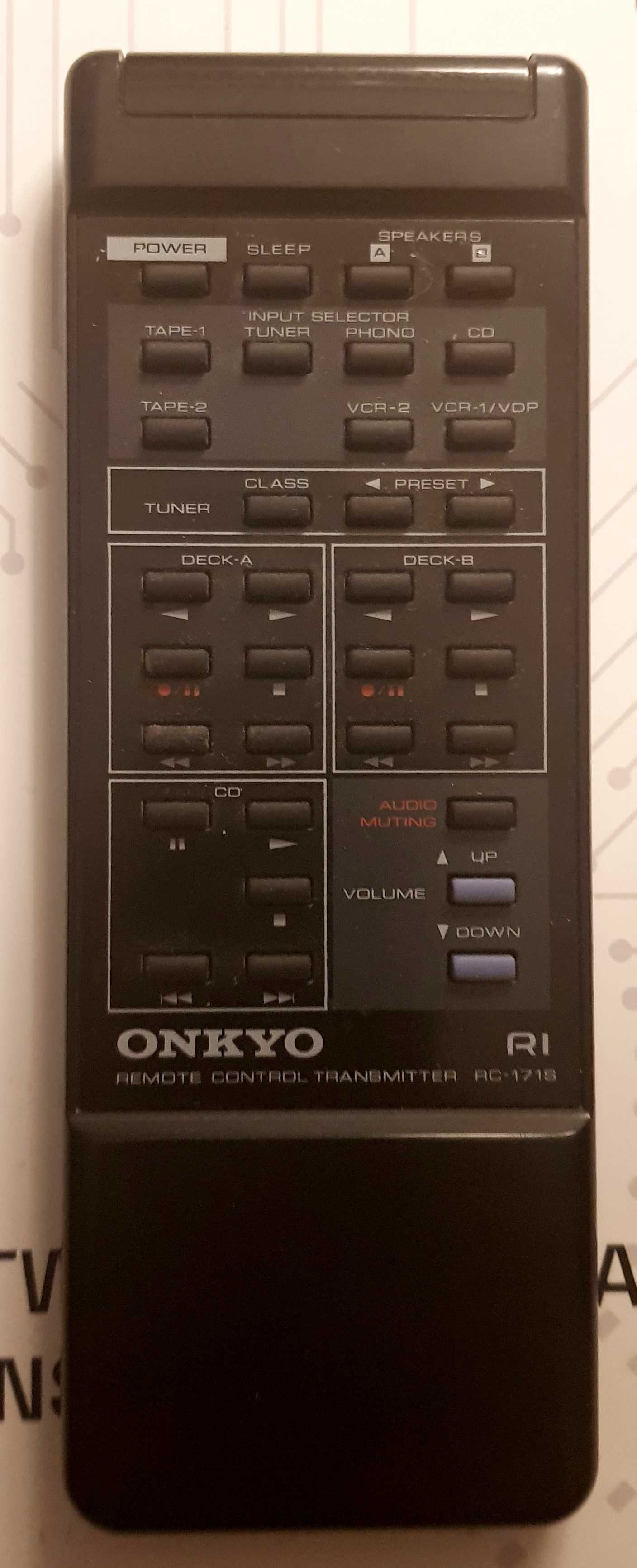 Amplituner ONKYO TX 7730 PILOT w zestawie real foto.