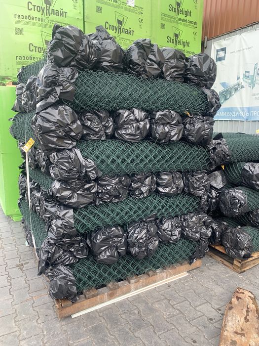 Сітка рабиця ПВХ та Оцинкована  сетка рабица сітка для огорожі