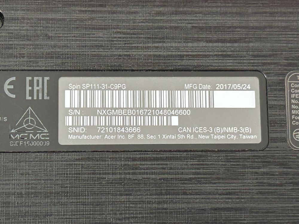 Acer Model N16W2