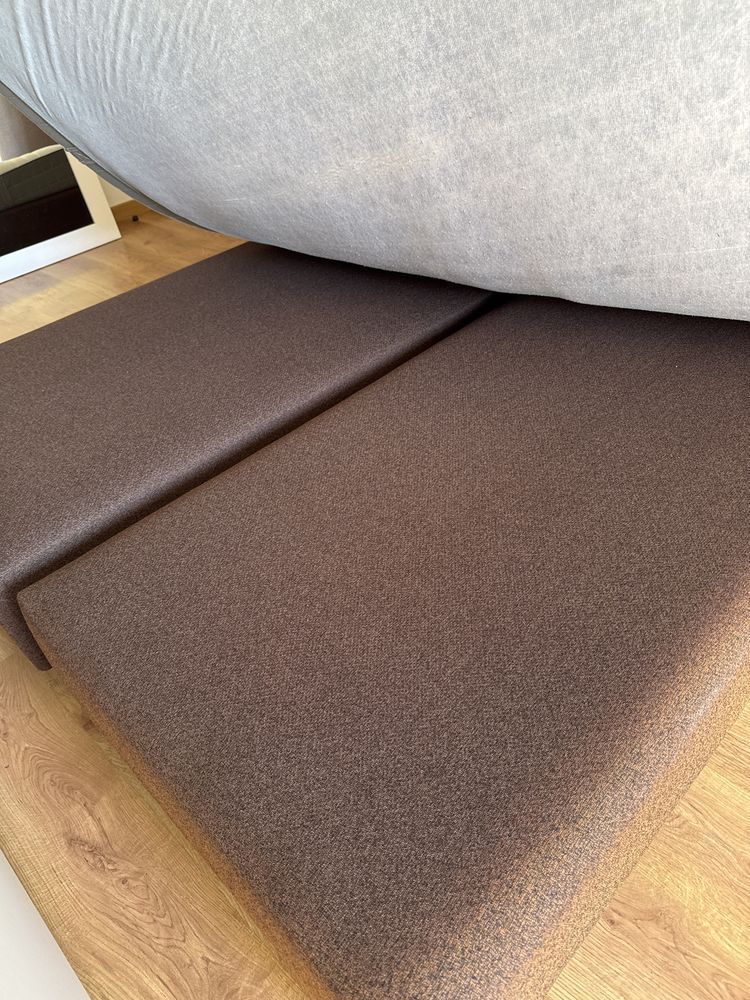 Cama de casal com colchao e cabeceira