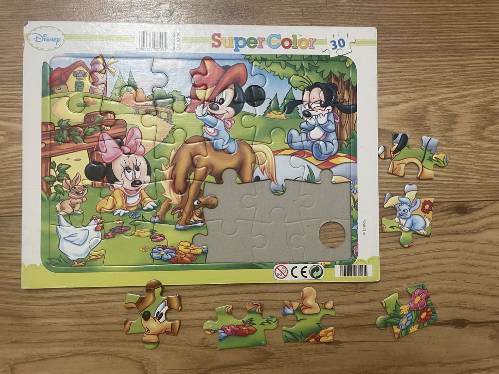 Puzzle 30 elementow z myszka minie