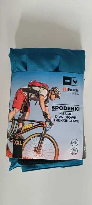 Spodenki rowerowe / trekingowe HiMountain regulowane Czerwone XXL Nowe