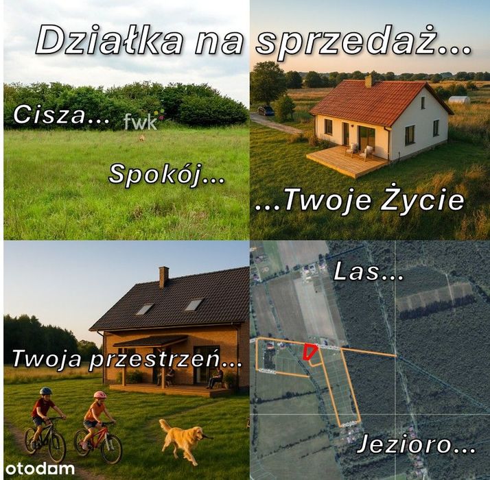 Międzylesie - Twój azyl 900m od jeziora - Zbuduj tu swoje marzenia