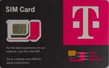 Karta telefoniczna SIM T-mobile USA do aktywacji i doładowania