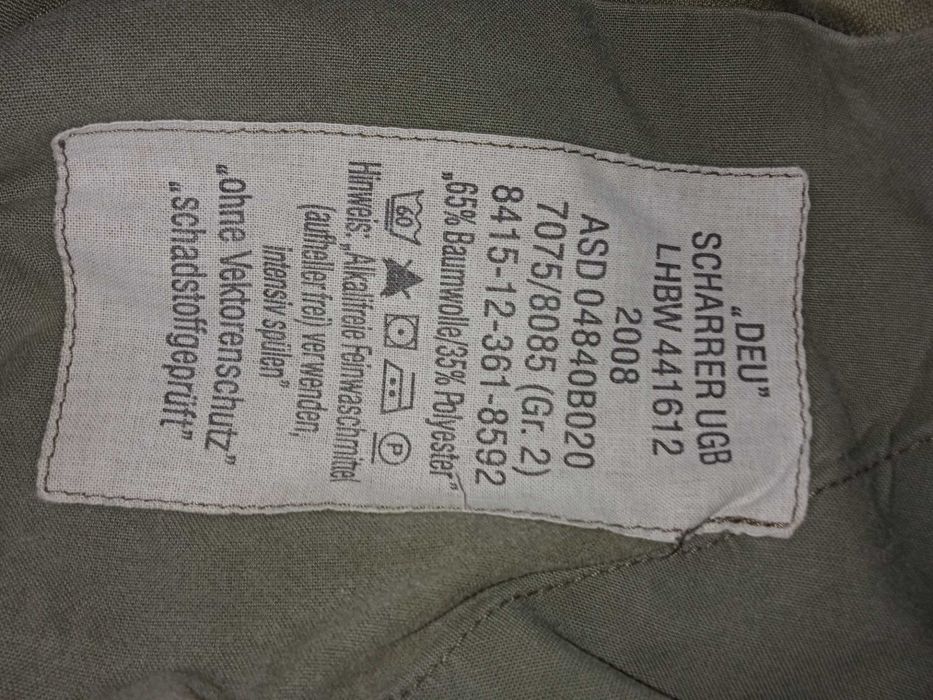 Niemieckie spodnie Bundeswehry, flecktarn Gr 2 7075/8085