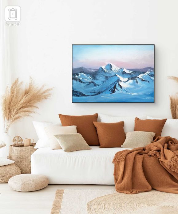 картина "Де сніг торкається небес"