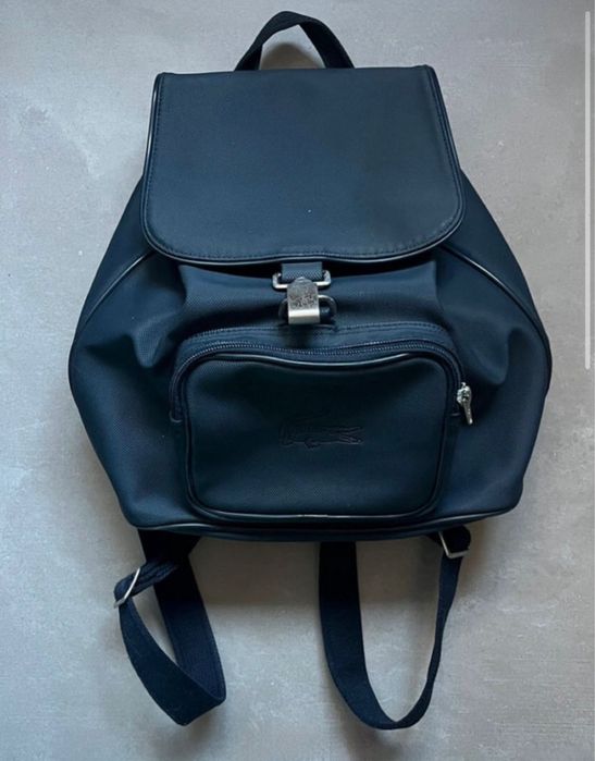 Mochila lacoste azul escuro