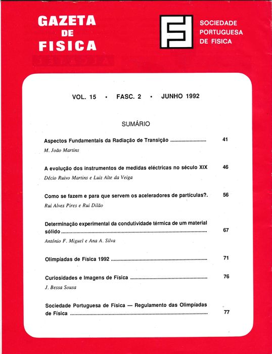 Gazetas de Física - Sociedade Portuguesa de Física