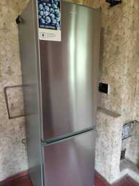 терміново холодильник no frost високий двокамерний металік