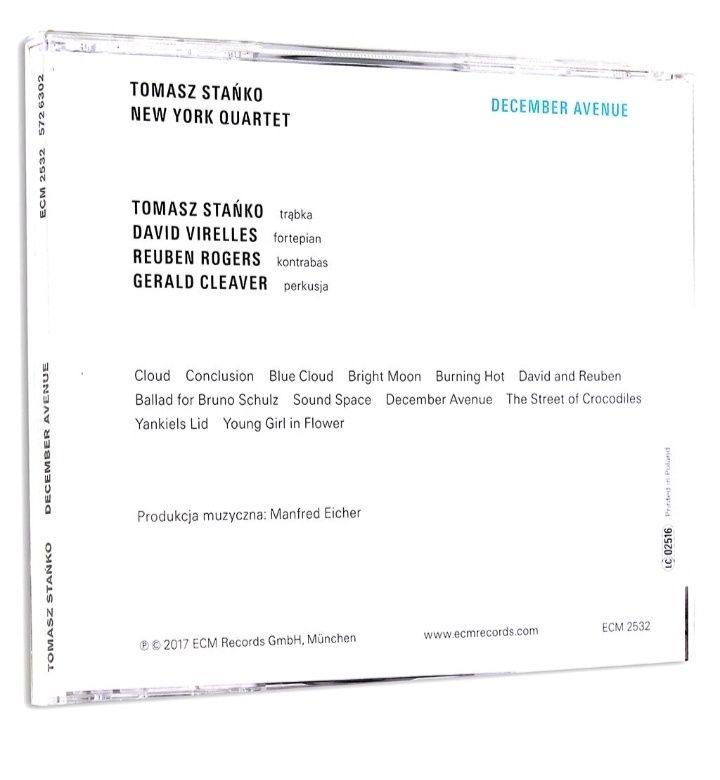 Tomasz Stańko New York Quartet -  December Avenue CD(nowa,Jazz)