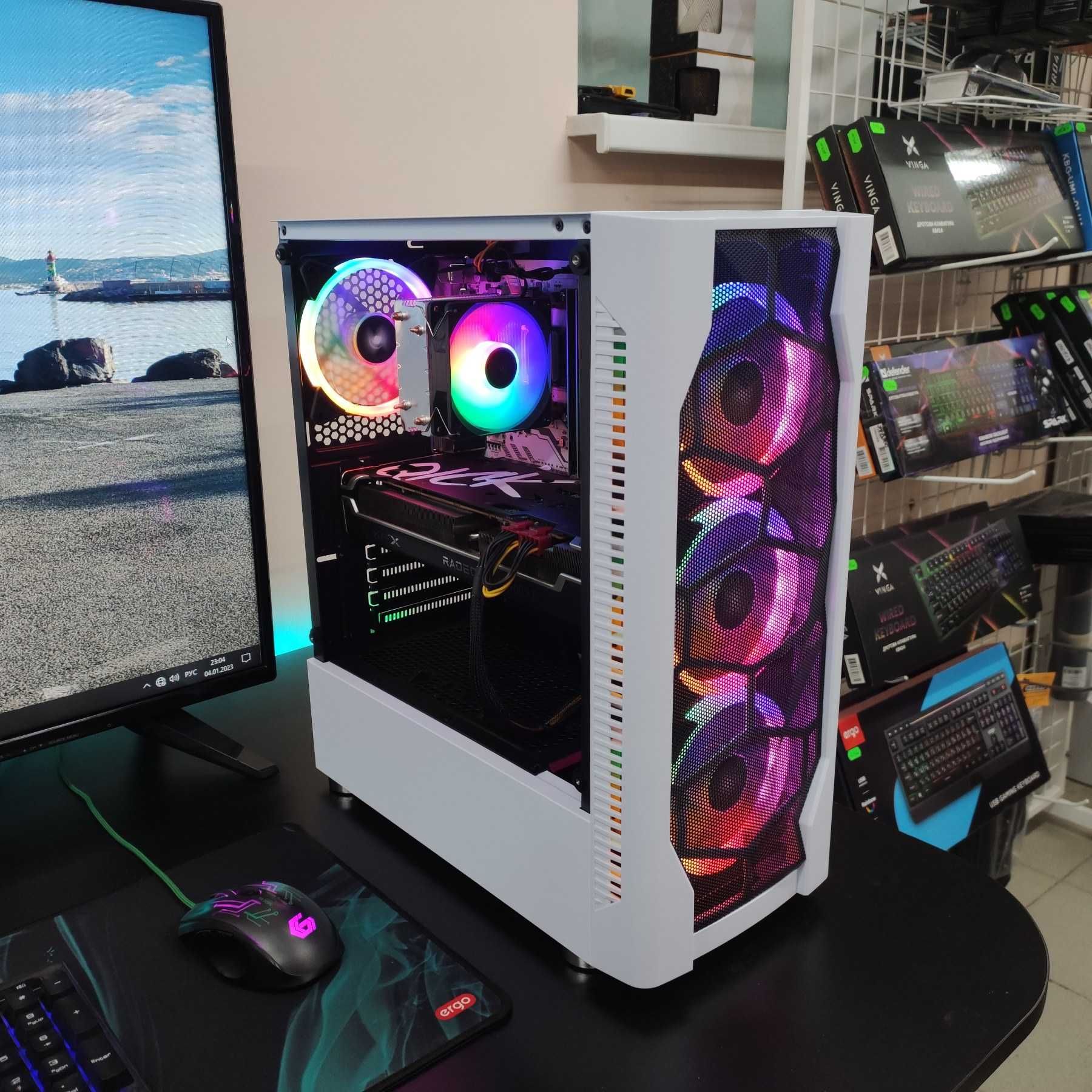 Компютер Новый Ryzen 5 5500, 16GB DDR4, XFX 6700XT 12GB, SSD512GB NVMe