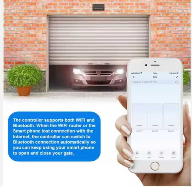 Napęd bramy przesuwnej 4GATES 280W/600kg z Wi-Fi i Bluetooth, 5 listew