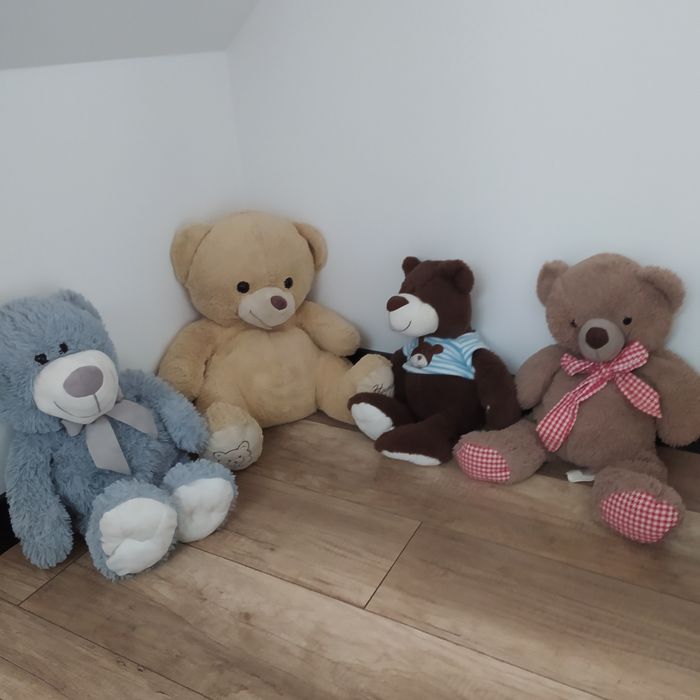 4 pluszowe misie zestaw