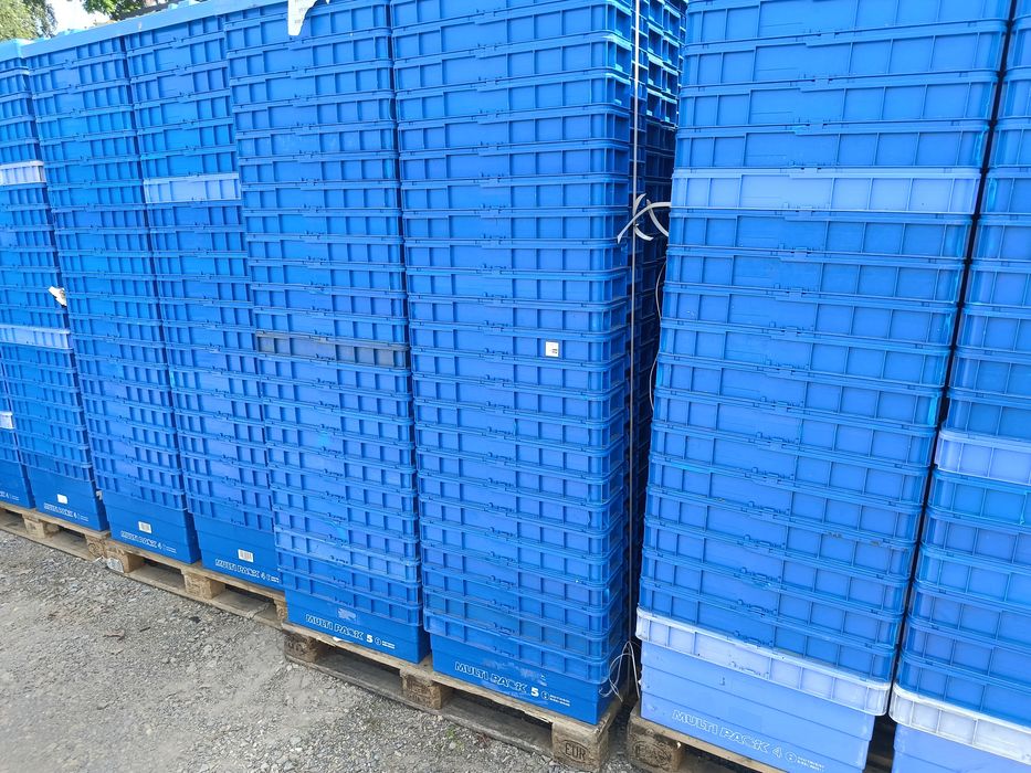 60x40x33 zamykane pojemniki magazynowe skrzynki plastikowe z pokrywą