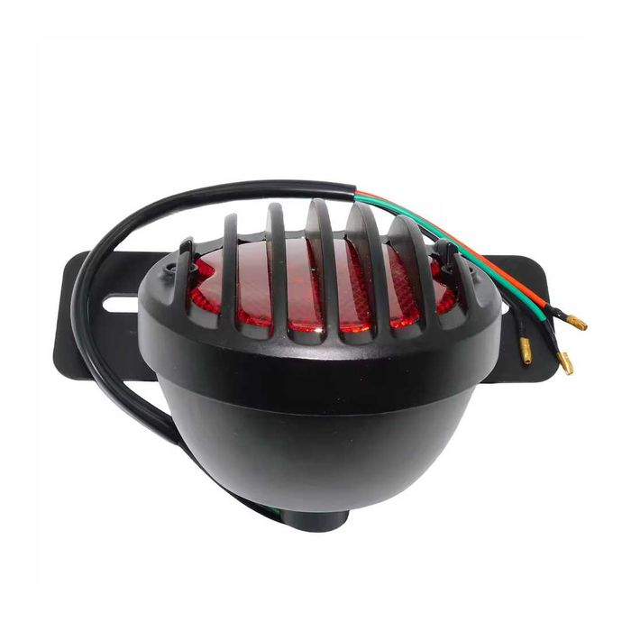 Farolim traseiro LED 12V suporte matrícula central - chopper bobber