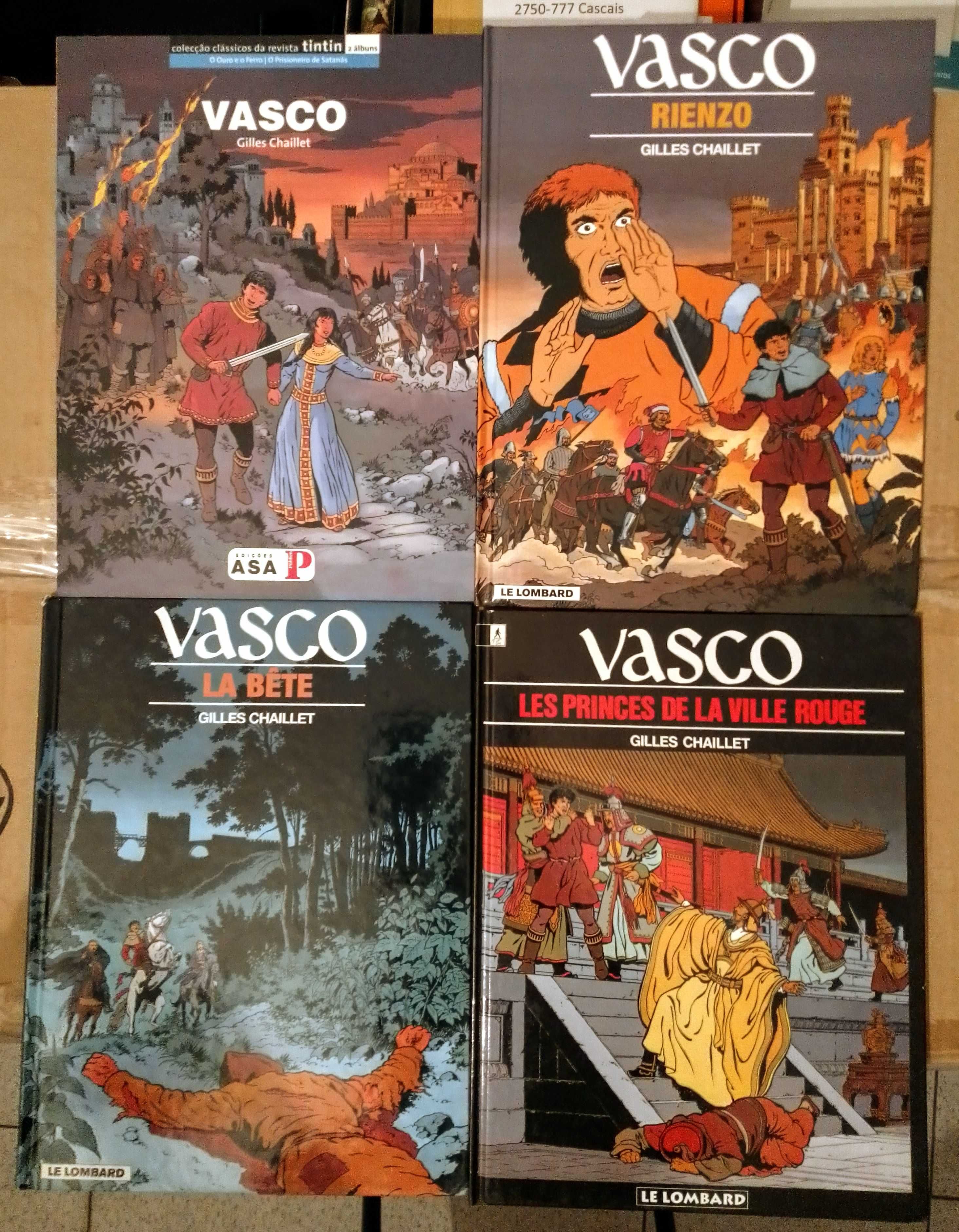 Lote Vasco, de Gilles Chaillet (edições portuguesas e francesas)