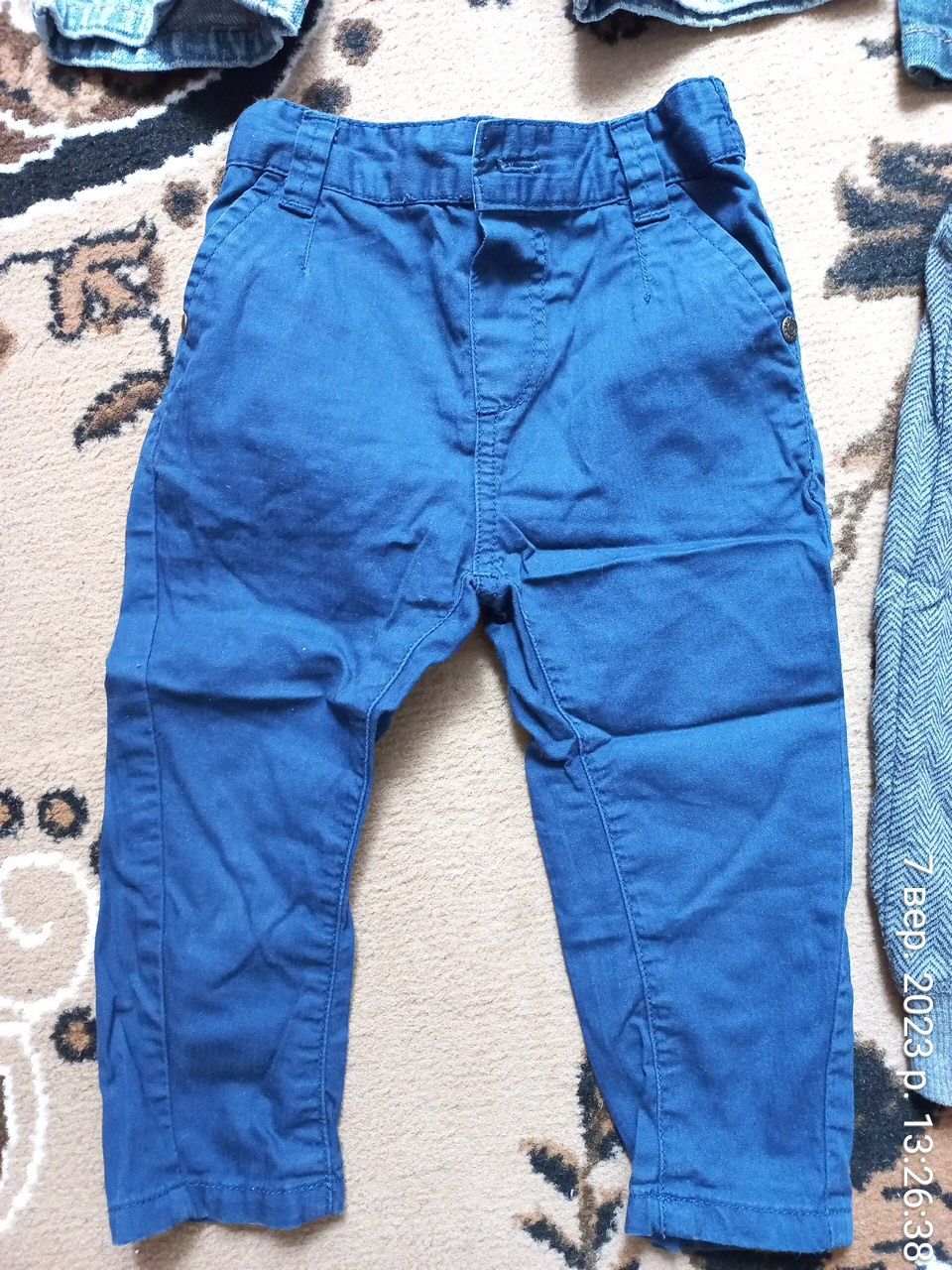 Якісні фірмові штани джинсы 6-9 м 9-12 м 12-18 м джинси