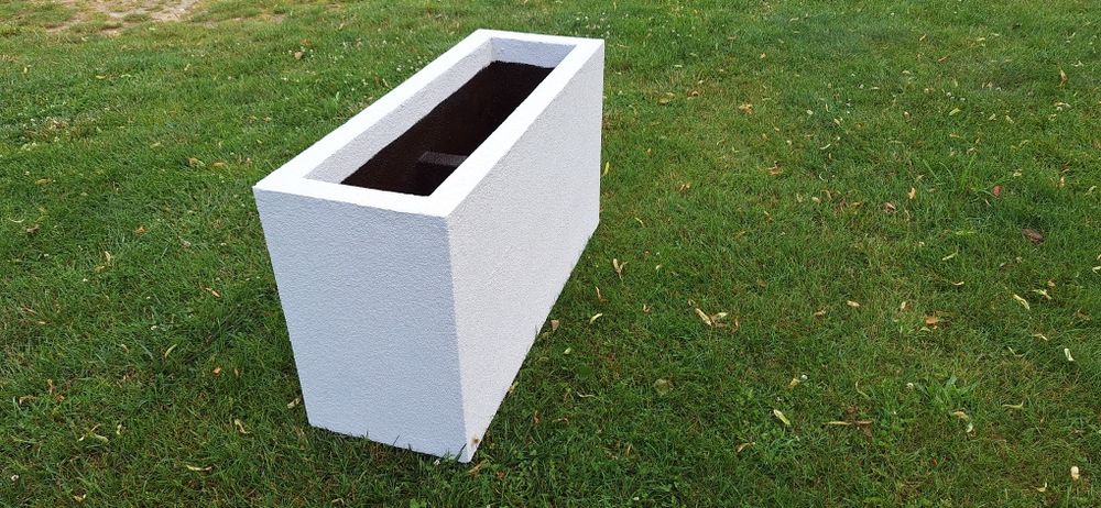 Termo donice ogrodowe tarasowe doniczka styropianowa100x35x55