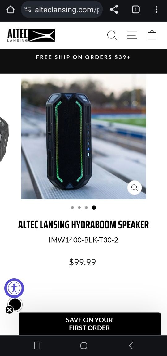 Głośnik bezprzewodowy przenośny Altec Lansing Hydraboom wodoodporny