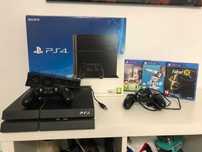 PlayStation 4 500GB CUH-1216A FAT PS4 FIFA FALLOUT 76 UNIKAT 2 pady