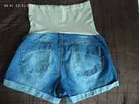 Spodenki damskie ciążowe krótkie r.L jeansowe