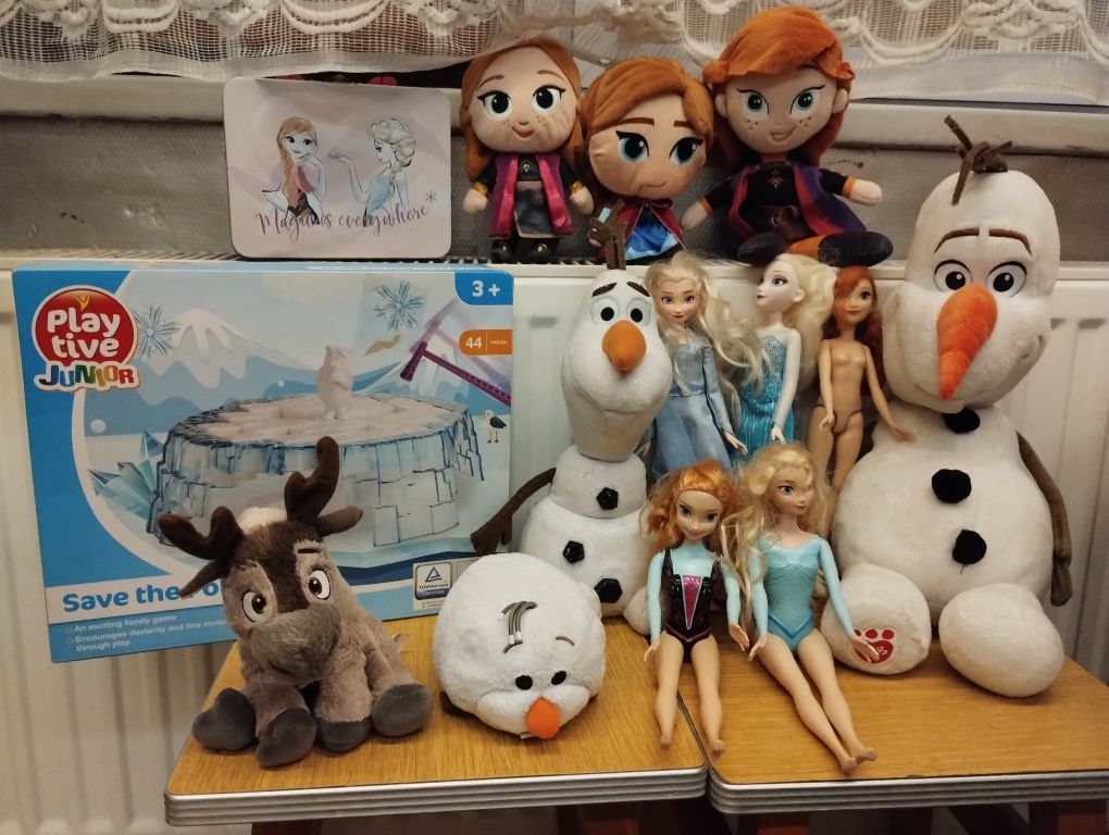 Kraina Lodu Frozen: Pluszaki, lalki barbie Elsa i Anna